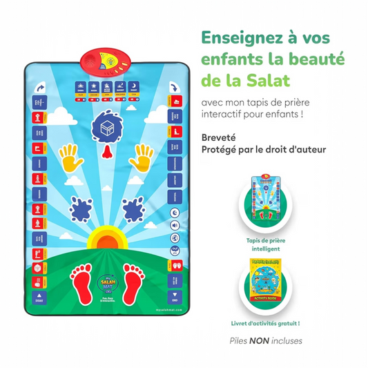Tapis de prière interactif my Salah mat pour enfants et adultes