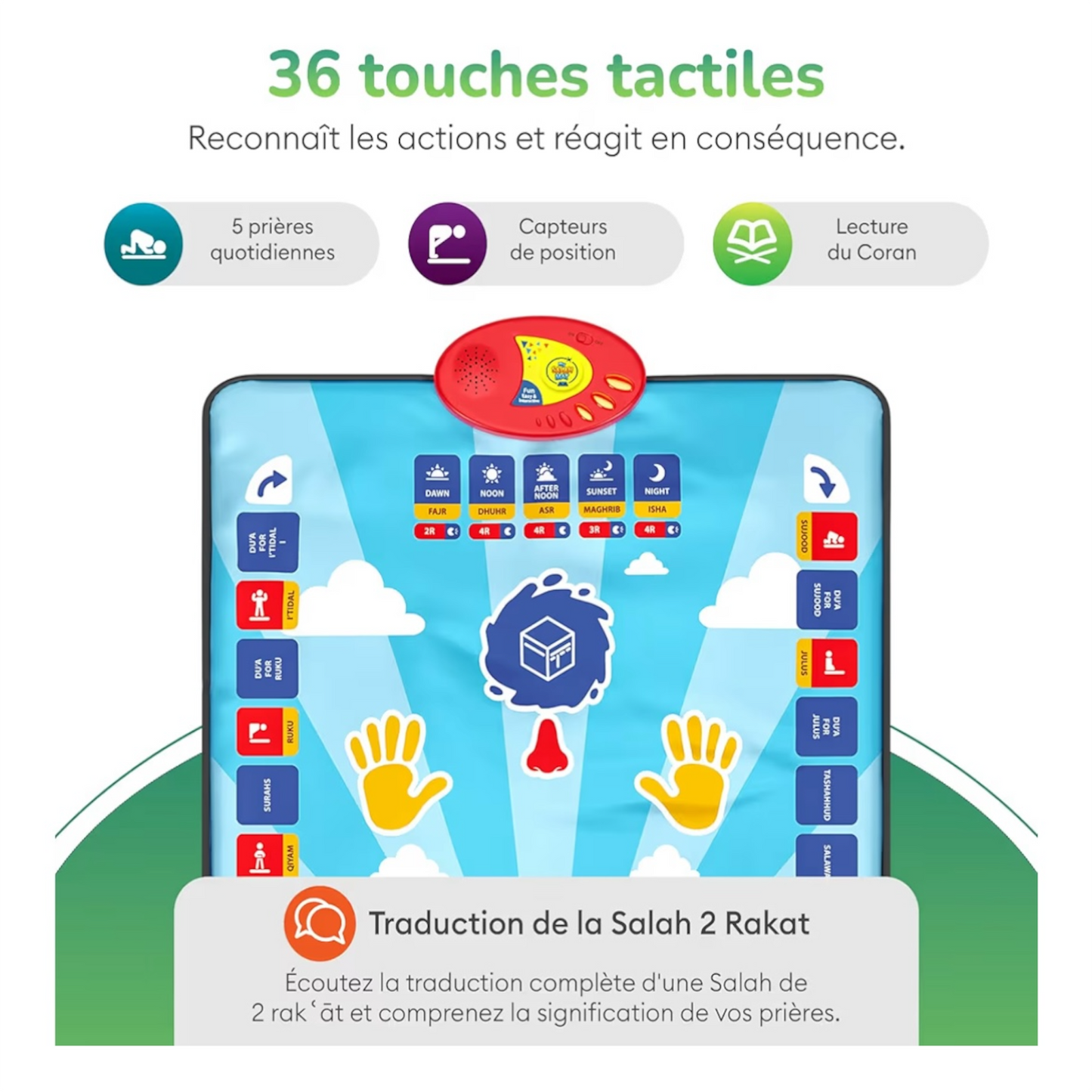 Smart Interactive Prayer Mat for Kids | Now with Prayer Translation